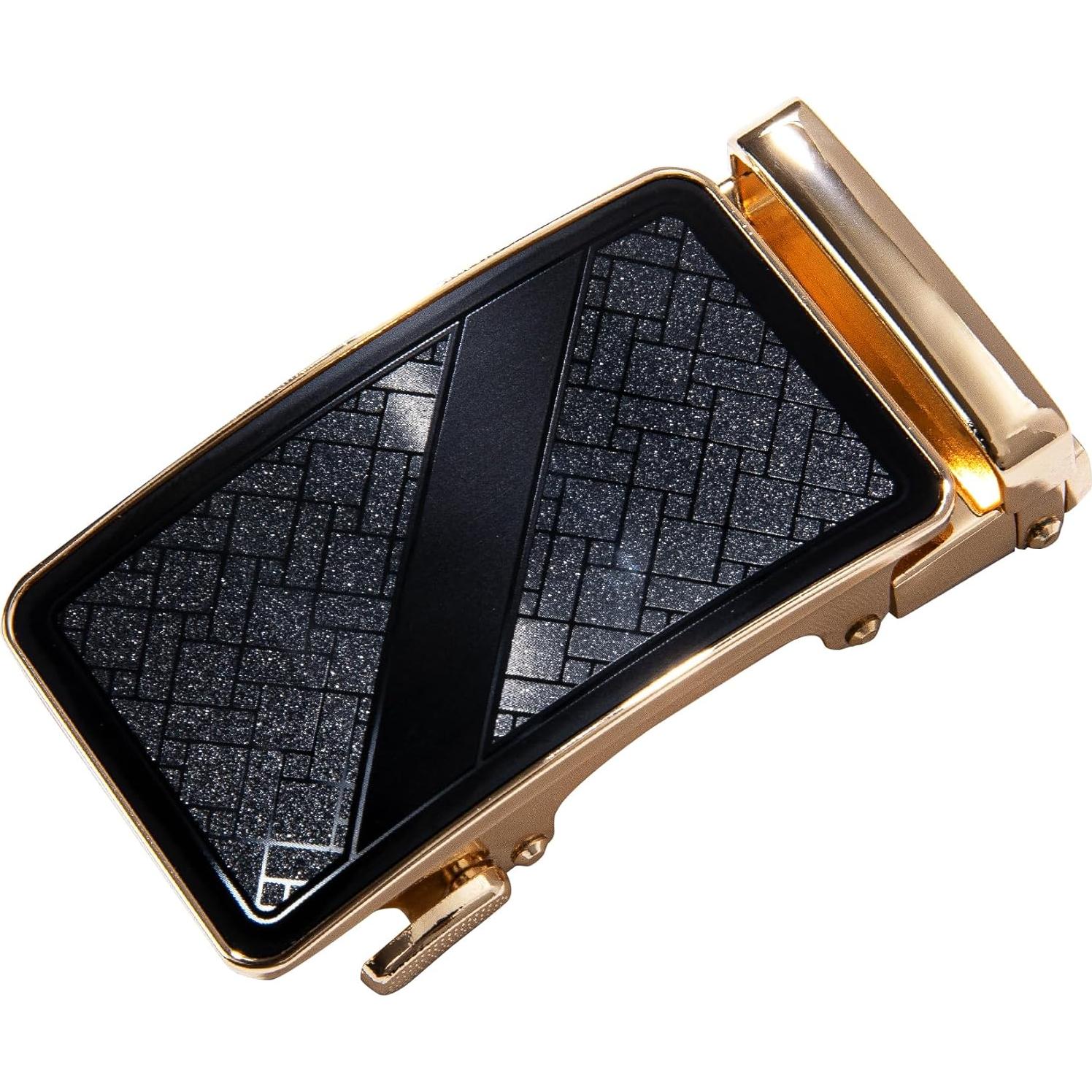 Cinturón de Ratchet Barry.Wang Cuero Genuino Ajustable