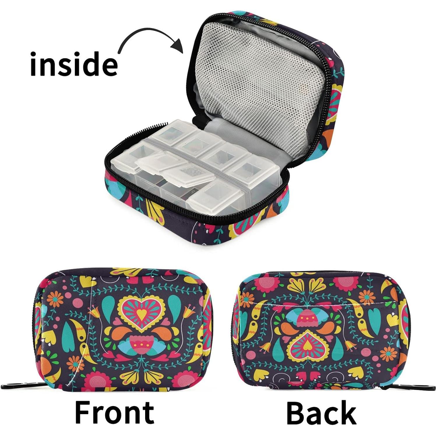 Organizador de Pastillas Eyanle Semanal Compacto 11.68x7.99cm