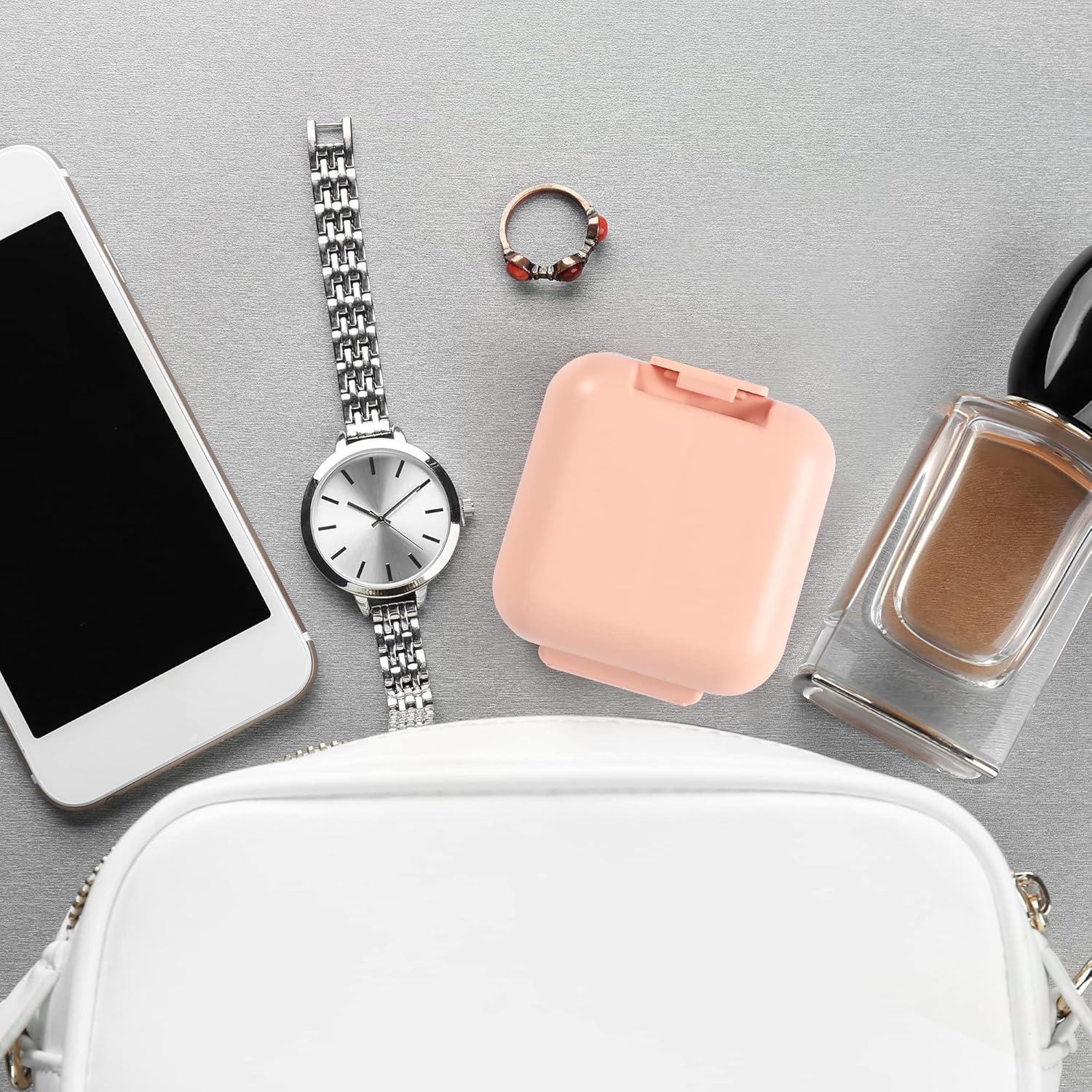 Organizador de Pastillas Dynippy PC-Rosa 5 Compartimentos Portátil