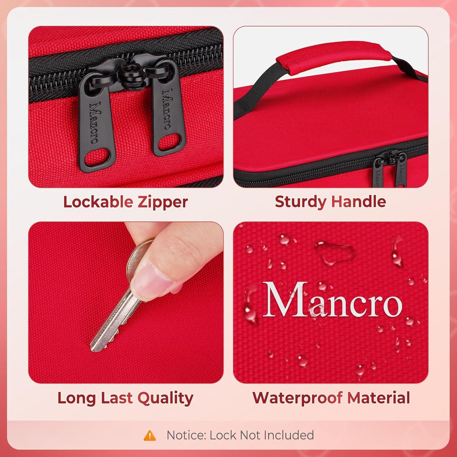 Bolsa Organizadora de Medicamentos Mancro Doble Capa 26.2x19.1cm