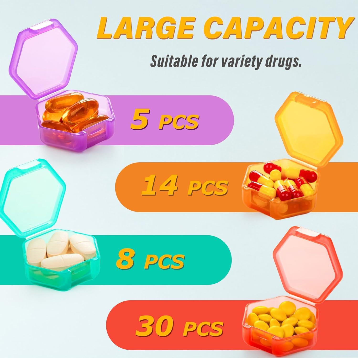 Organizador de Pastillas YAKLIM-US Mini 7 Días Bolsa Negra