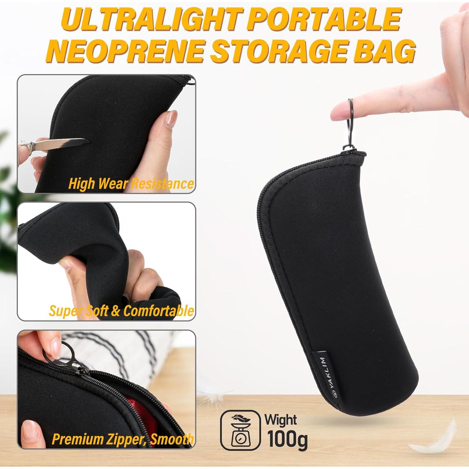 Organizador de Pastillas YAKLIM-US Mini 7 Días Bolsa Negra