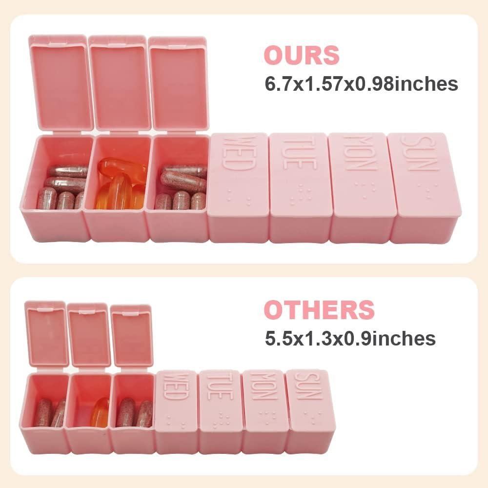 Organizador Semanal de Pastillas Sanderala 2Pack 14 Compartimentos