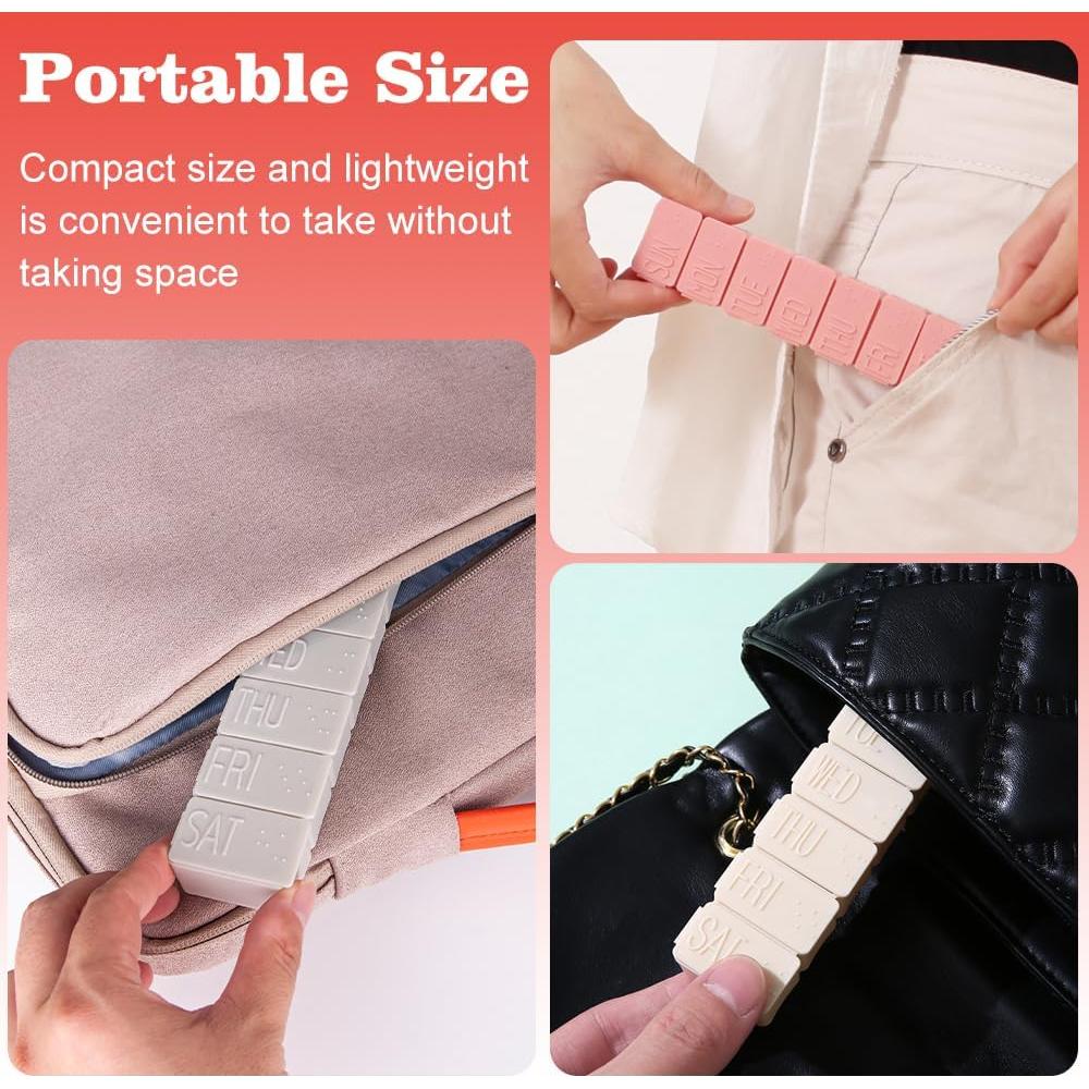 Organizador Semanal de Pastillas Sanderala 2Pack 14 Compartimentos