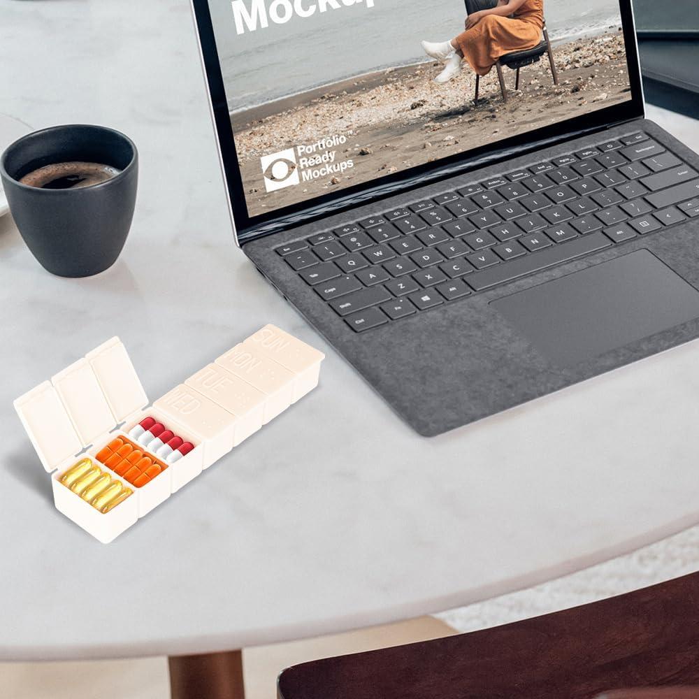 Organizador Semanal de Pastillas Sanderala 2Pack 14 Compartimentos