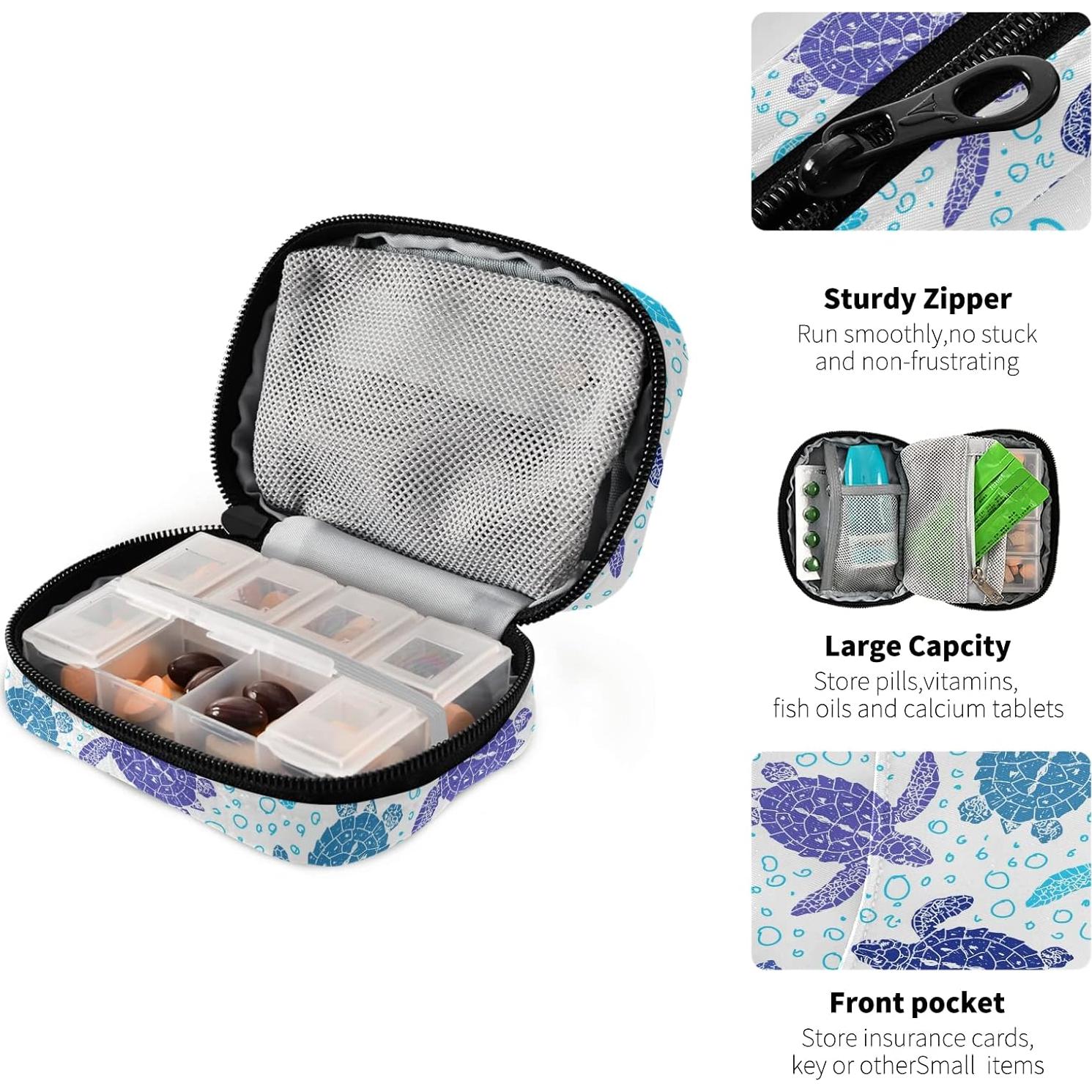 Organizador de Pastillas Naanle Tortuga Marina Compacto 11.68cm