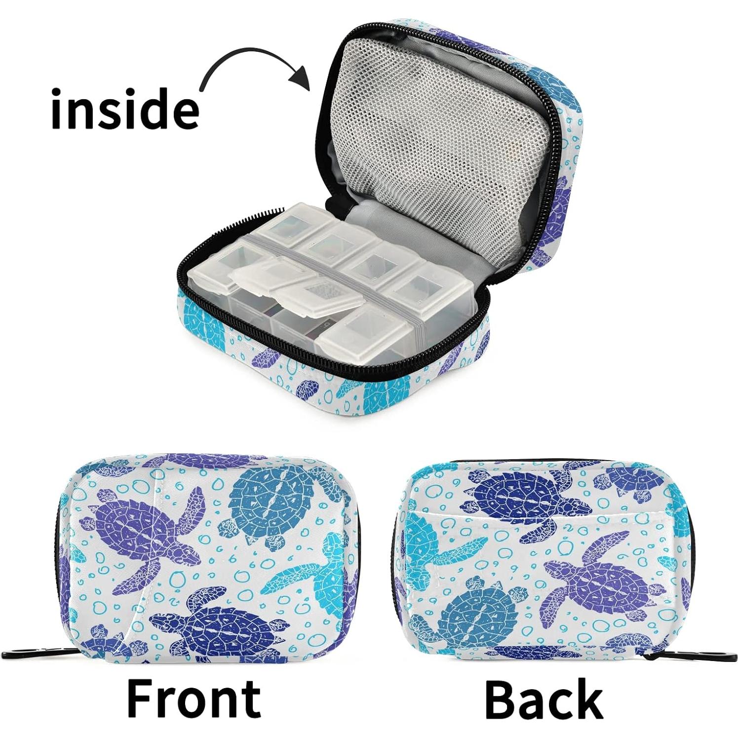 Organizador de Pastillas Naanle Tortuga Marina Compacto 11.68cm