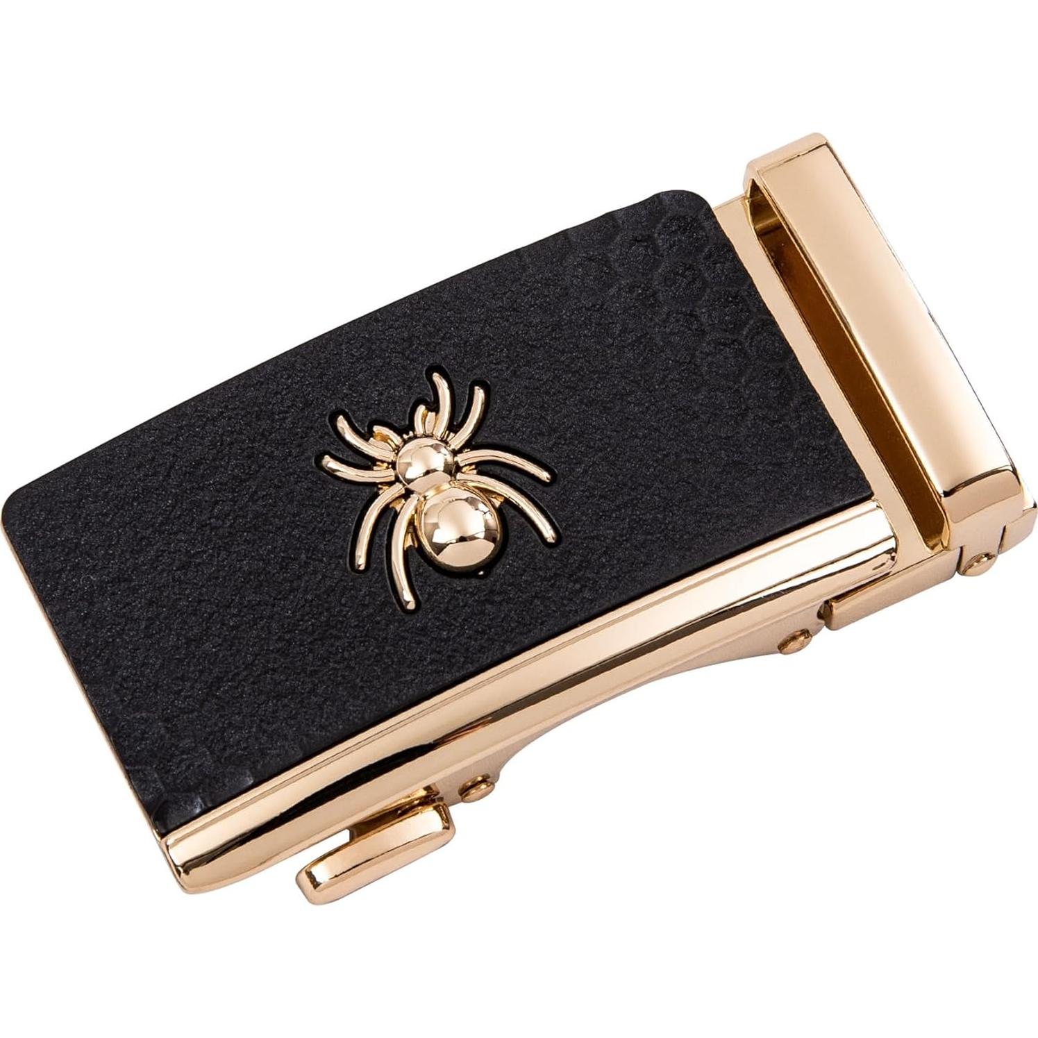 Cinturón de Ratchet Barry.Wang Cuero Genuino Hebilla Automática