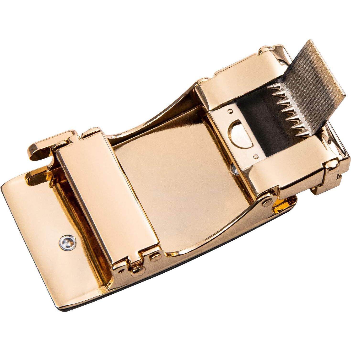 Cinturón de Ratchet Barry.Wang Cuero Genuino Hebilla Automática