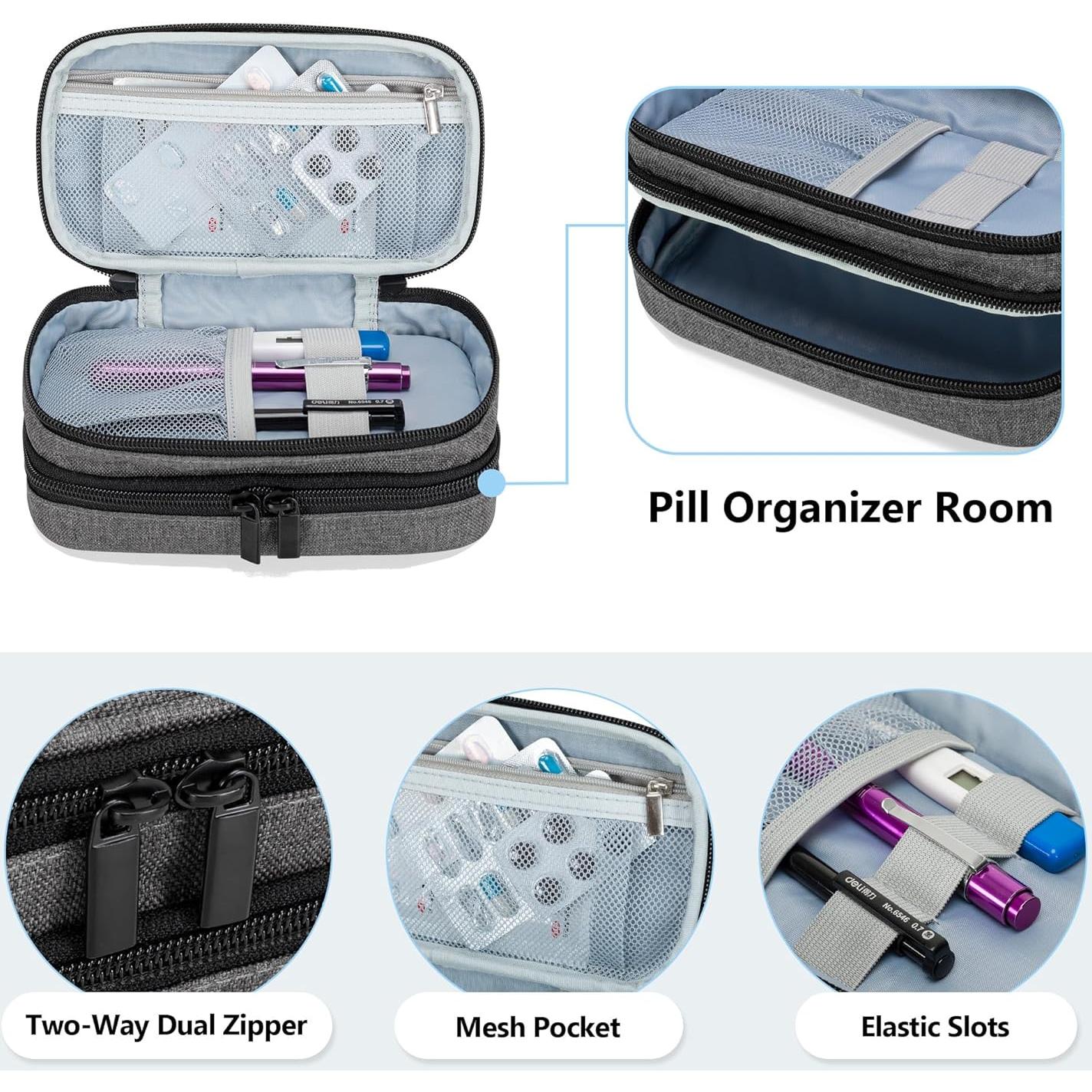 Bolsa de Viaje Trunab con Organizador de Pastillas Semanal 20x10x8cm