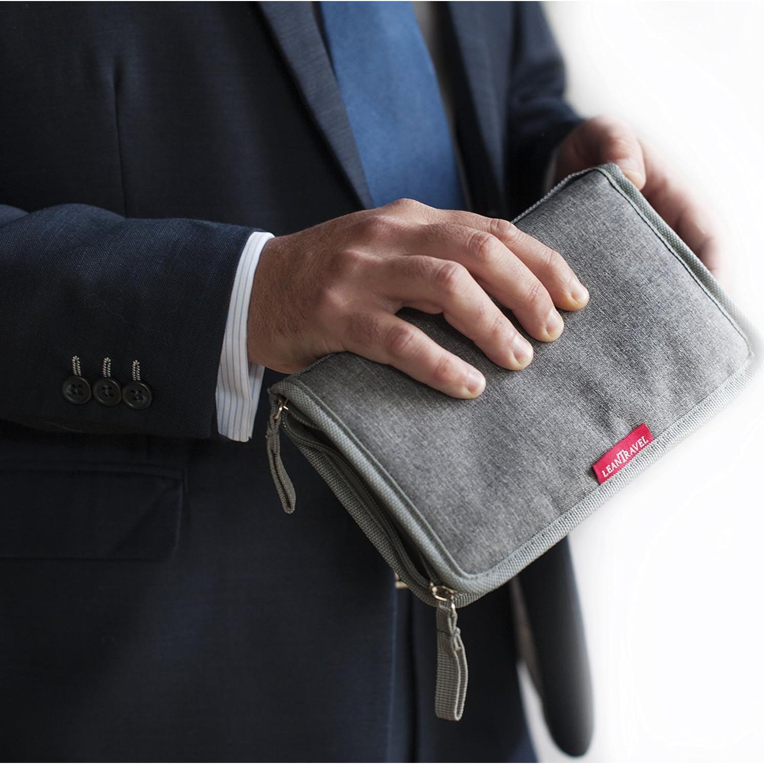 Organizador de pastillas LeanTravel pequeño para 7 días gris