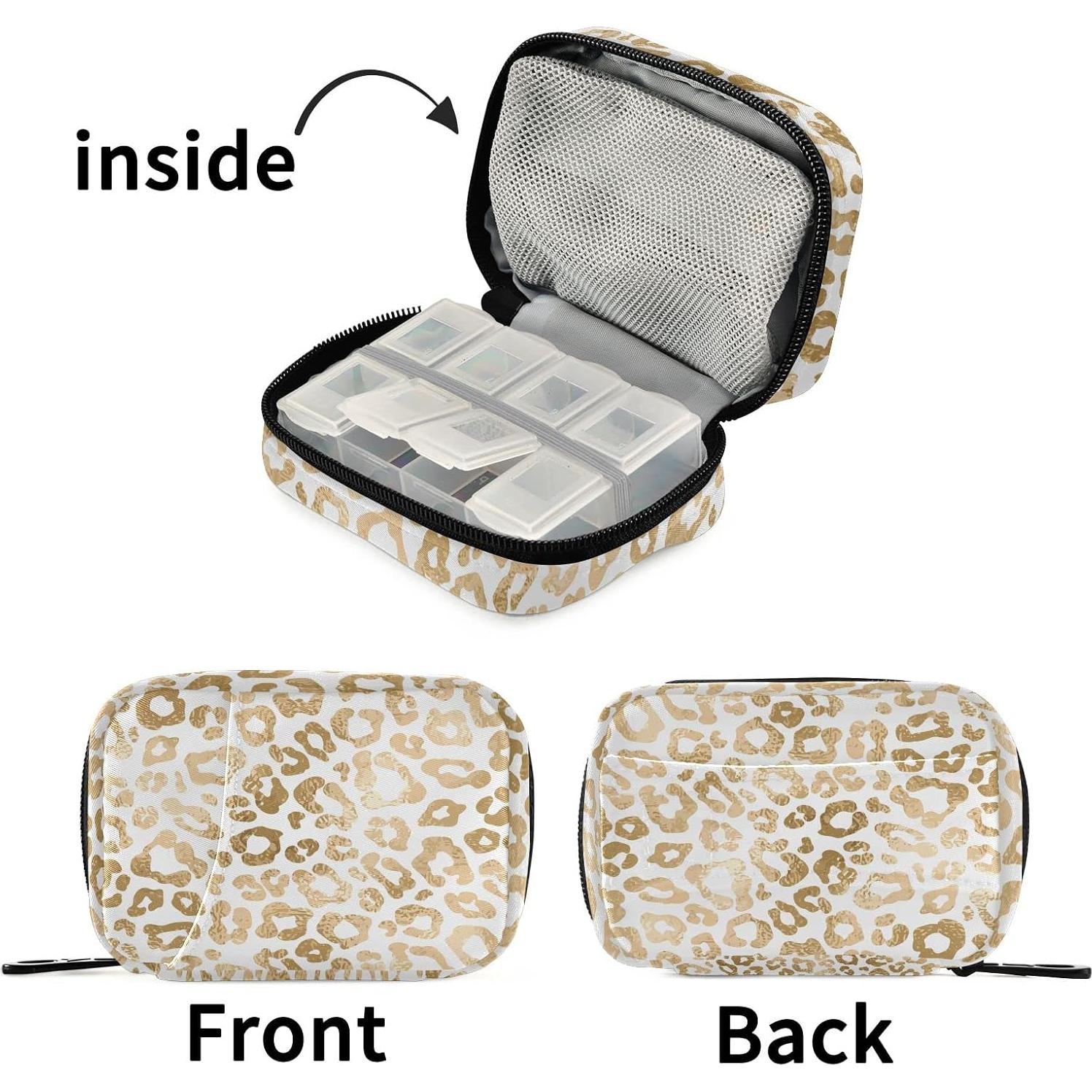 Estuche de Pastillas Ollabaky 7 Días Estampado Leopardo