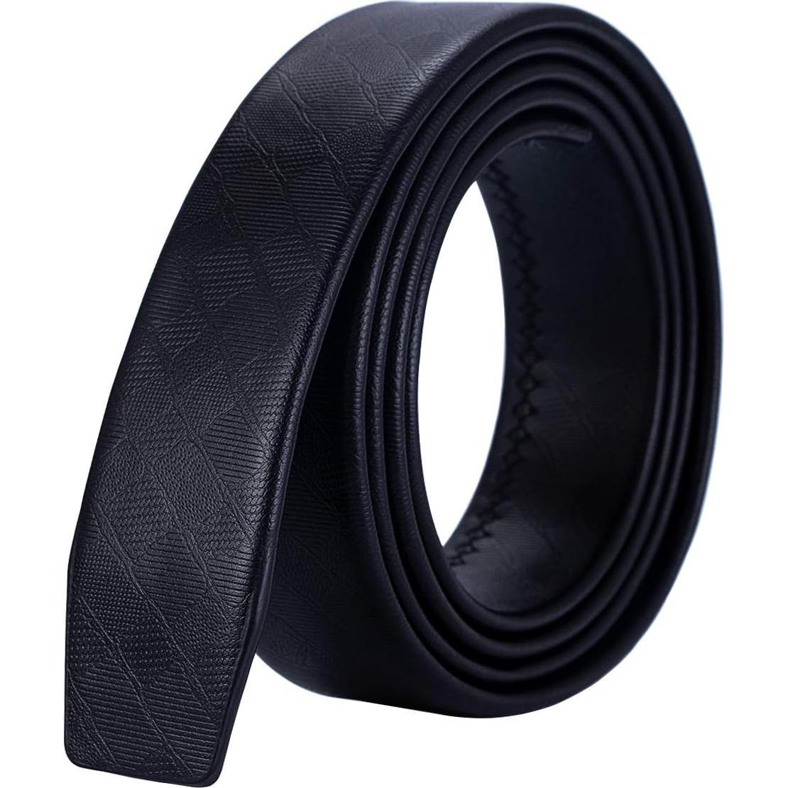 Cinturón de Ratchet Barry.Wang Cuero Genuino Ajustable 3,49 cm