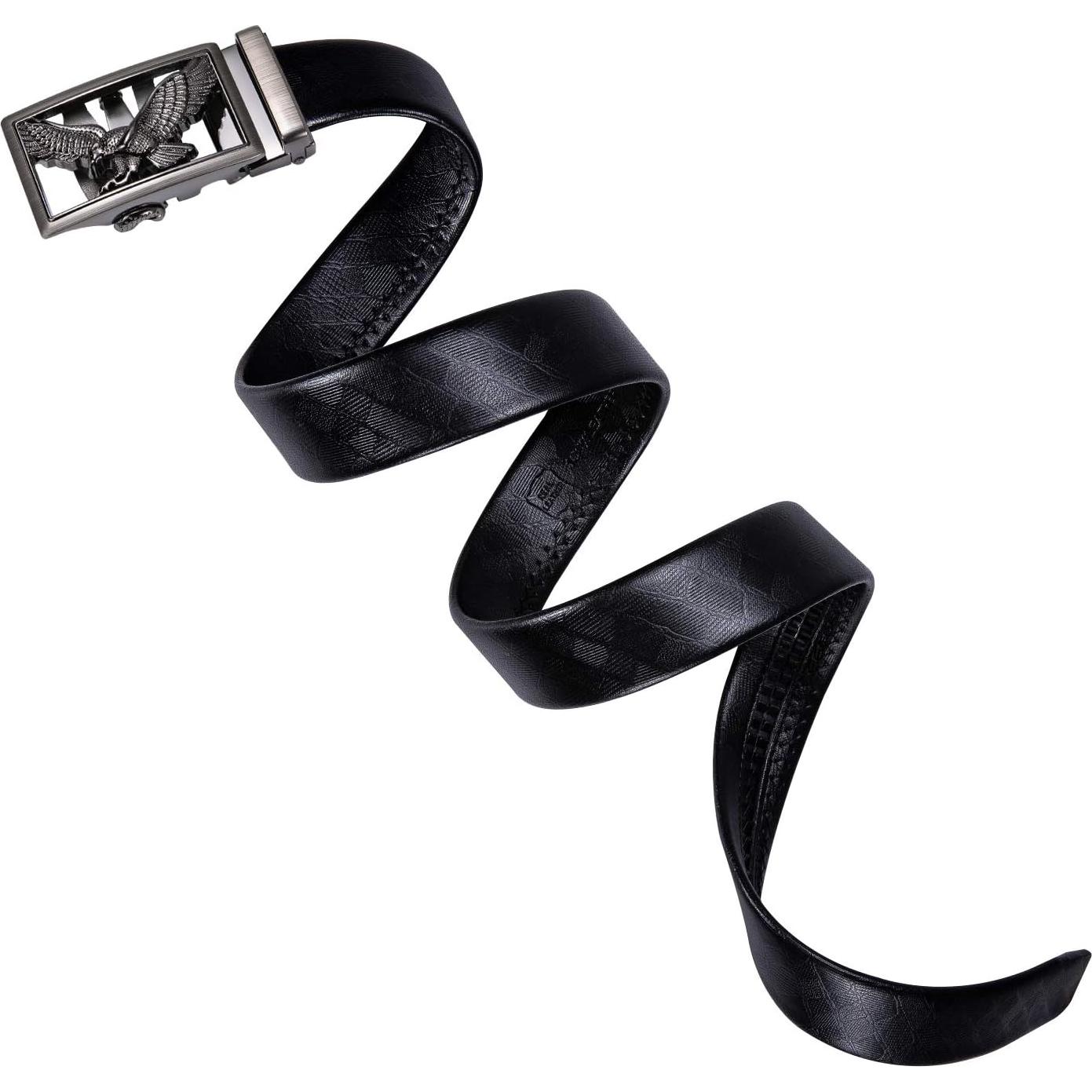 Cinturón de Ratchet Barry.Wang Cuero Genuino Ajustable 3,49 cm