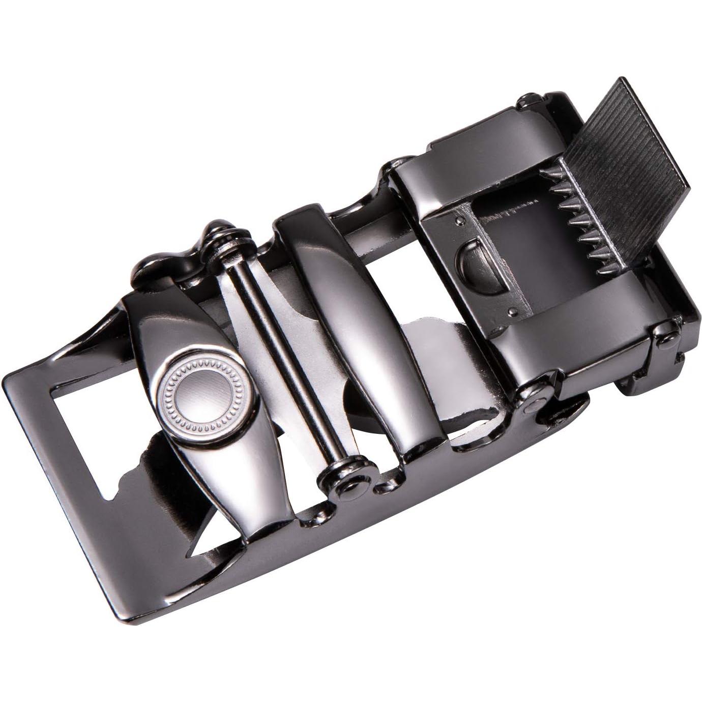 Cinturón de Ratchet Barry.Wang Cuero Genuino Ajustable 3,49 cm