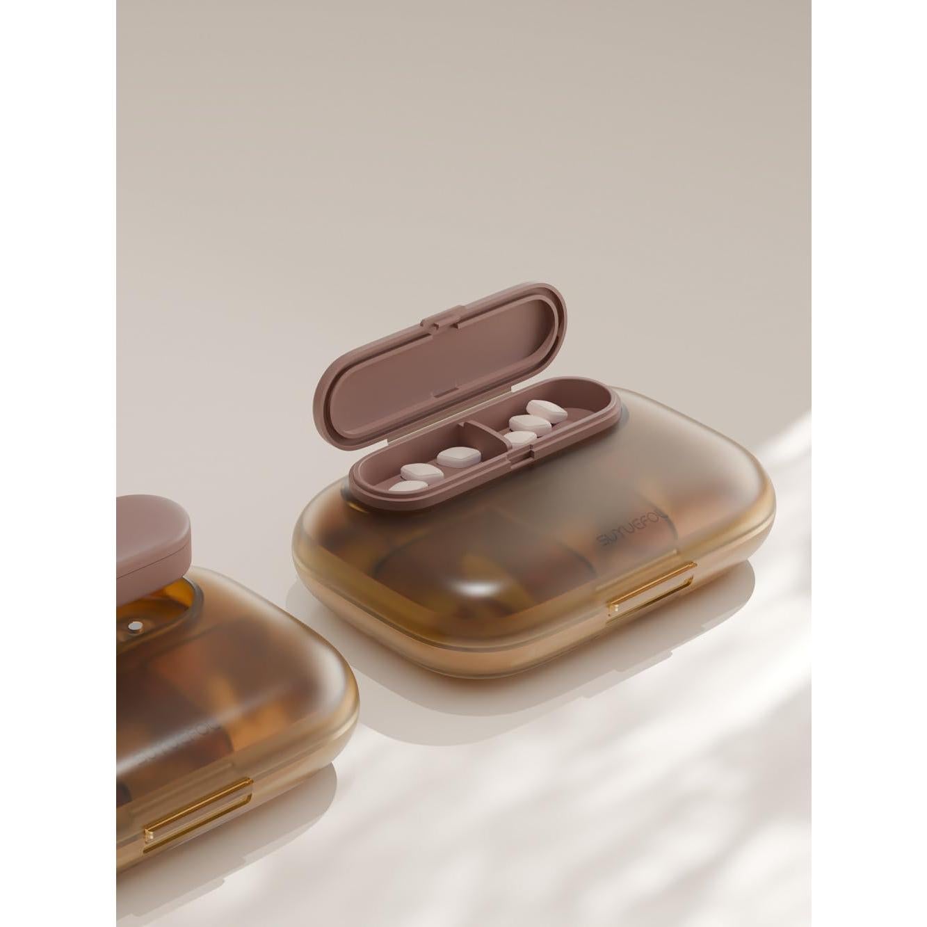 Organizador de Pastillas MURRI&MURRDI 6 Compartimentos Café