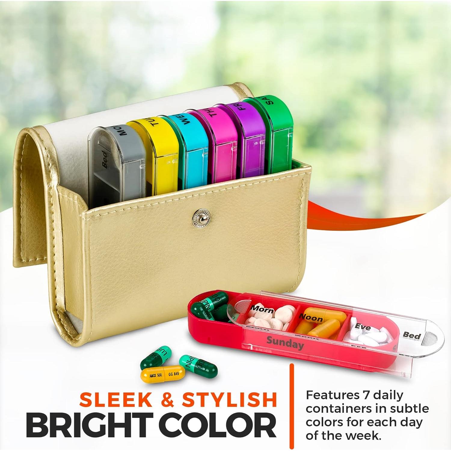 Organizador Semanal de Pastillas MEDca - 7 Días, 4 Tiempos