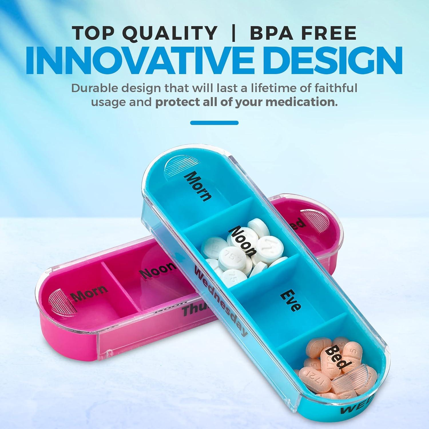 Organizador Semanal de Pastillas MEDca - 7 Días, 4 Tiempos