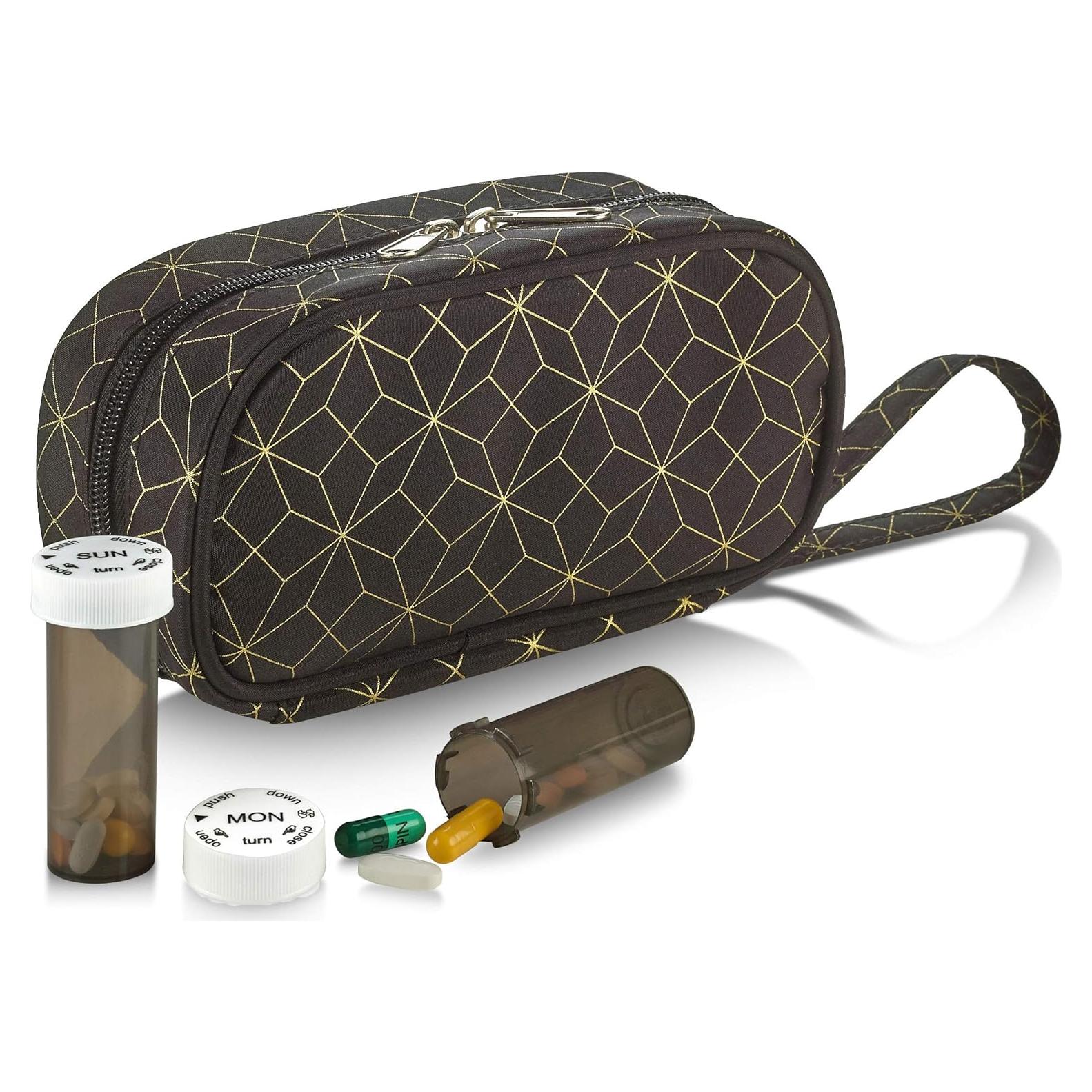 Estuche Organizador de Pastillas MEDca con 10 Botellas Etiquetadas