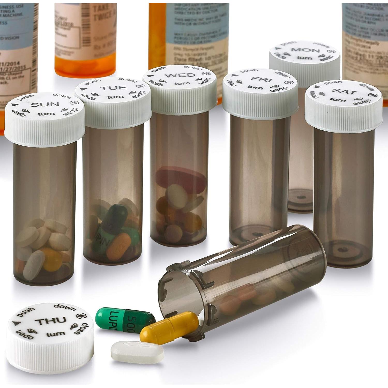 Estuche Organizador de Pastillas MEDca con 10 Botellas Etiquetadas