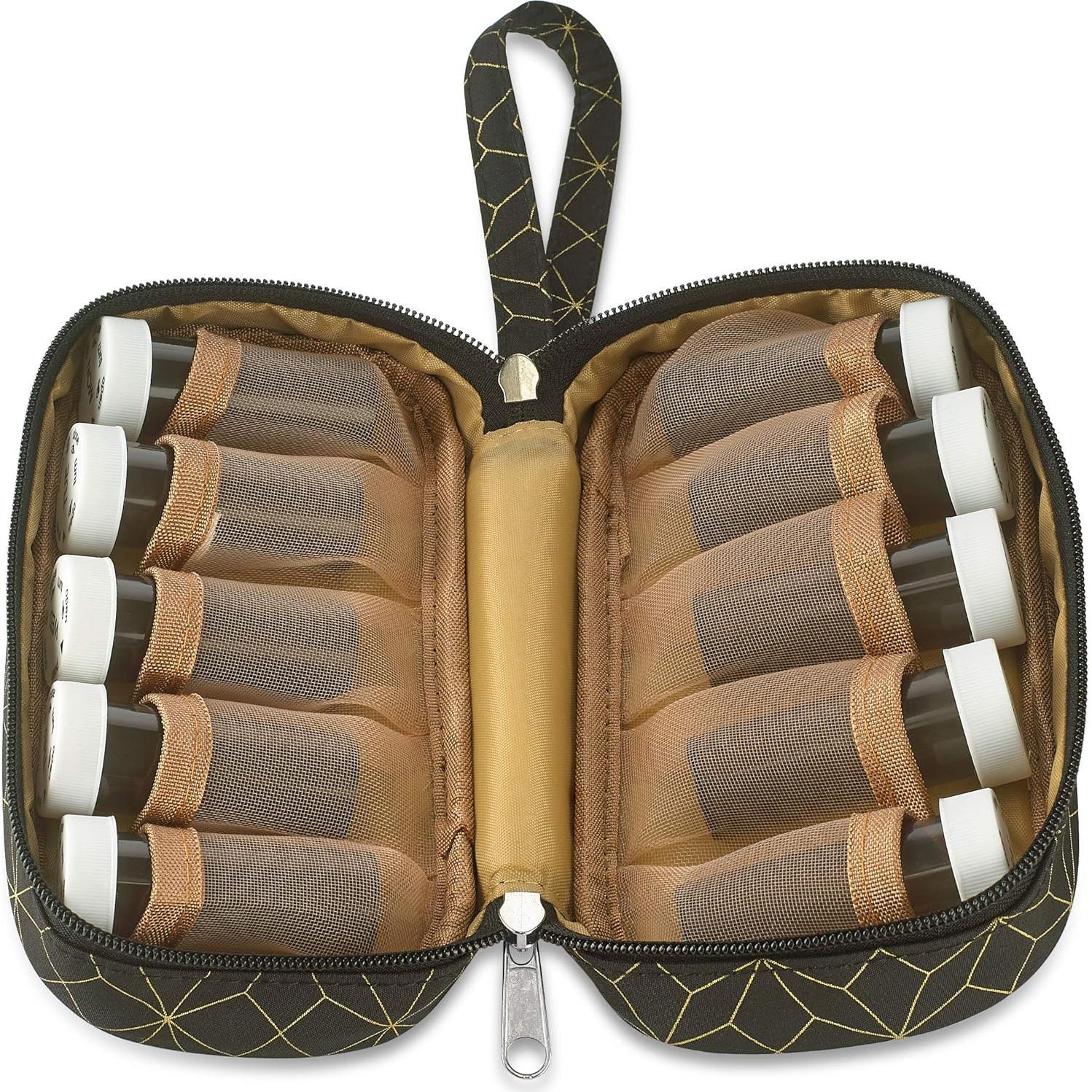 Estuche Organizador de Pastillas MEDca con 10 Botellas Etiquetadas