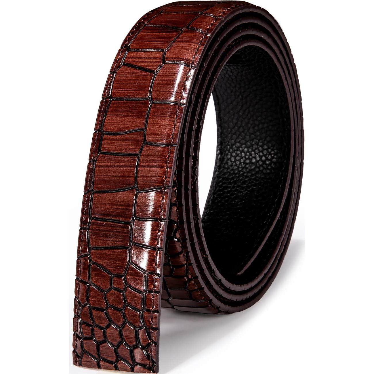 Cinturón de Ratchet Barry.Wang para Hombres Cuero 3,49 cm