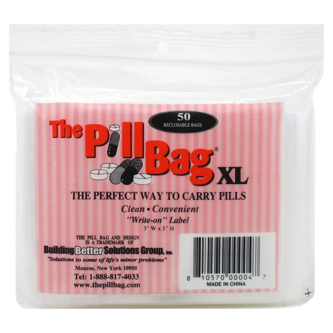 Bolsas Organizadoras para Pastillas XL 50 Unidades - 2 Paquetes