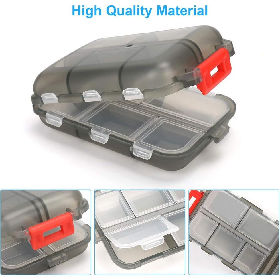 Organizador de Pastillas de Viaje NSpring 2PCS 10 Compartimentos