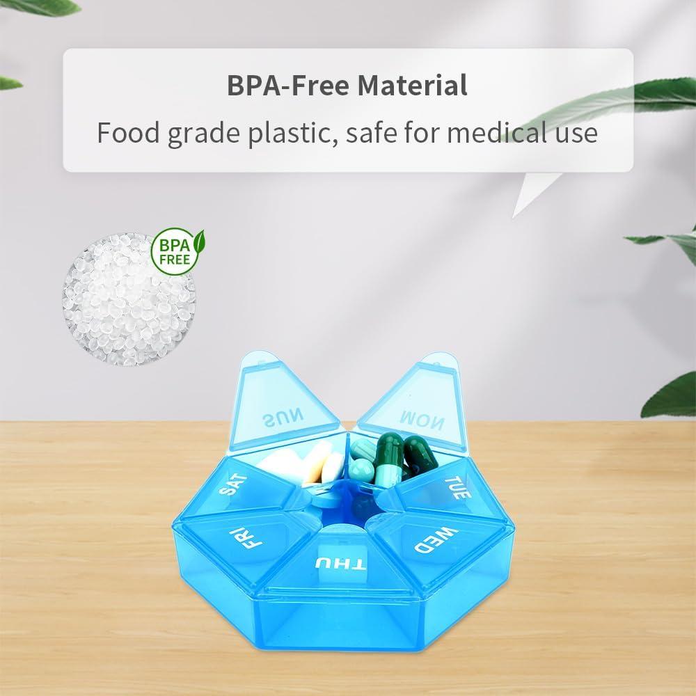 Organizador de Pastillas Diario Cutiland 4 Paquetes 20.3x20.3 cm