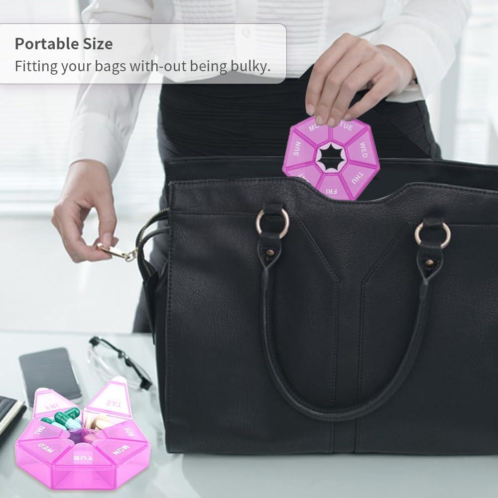 Organizador de Pastillas Diario Cutiland 4 Paquetes 20.3x20.3 cm