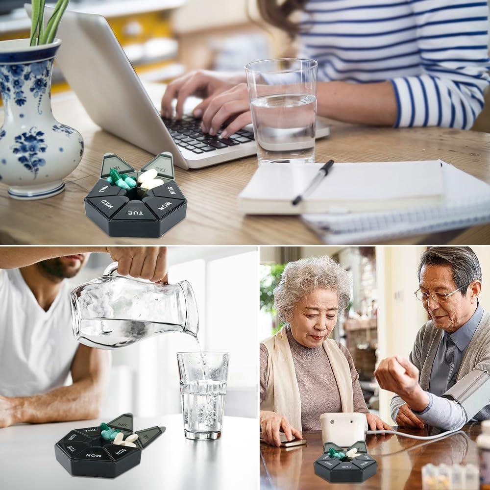 Organizador de Pastillas Diario Cutiland 4 Paquetes 20.3x20.3 cm