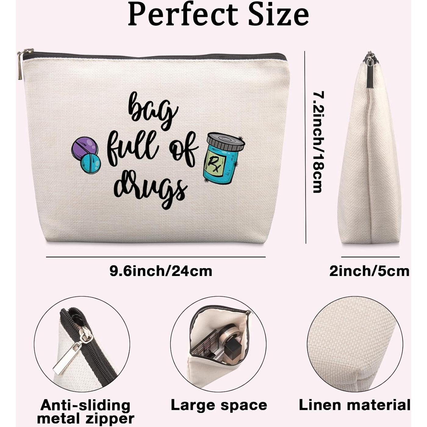 Bolsa de Medicina para Viajar Lcoanriut 22.86x17.78 cm