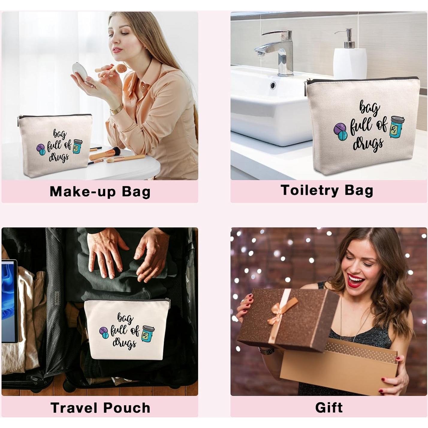 Bolsa de Medicina para Viajar Lcoanriut 22.86x17.78 cm