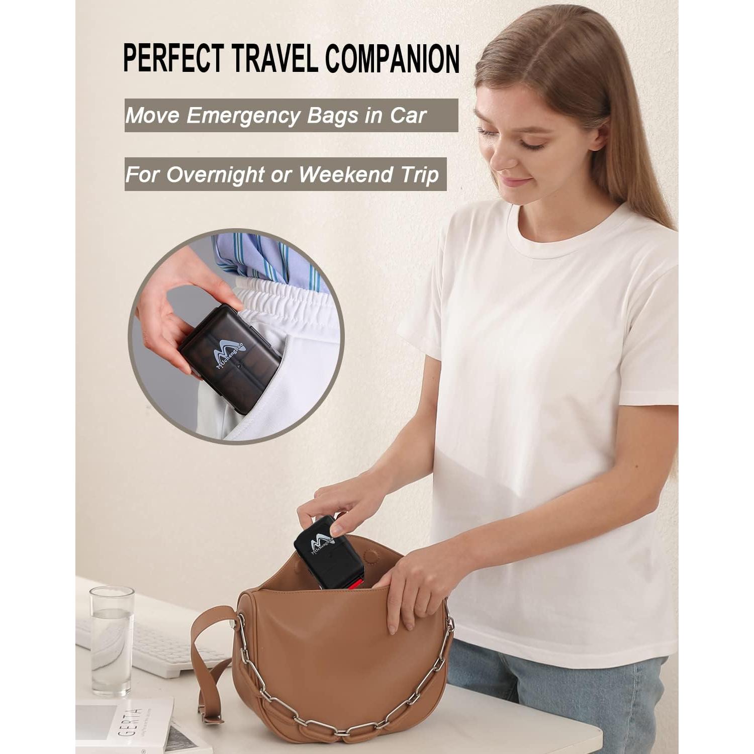 Organizador de Pastillas Semanal M MUCHENGBAO 7 Días Plegable