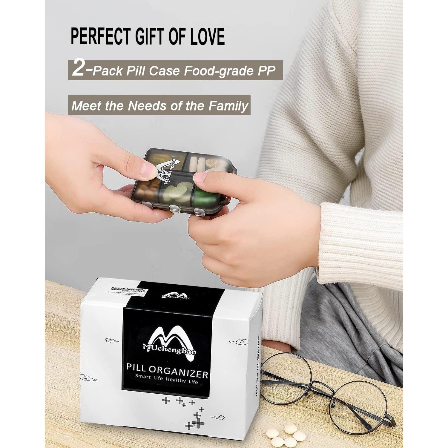 Organizador de Pastillas Semanal M MUCHENGBAO 7 Días Plegable