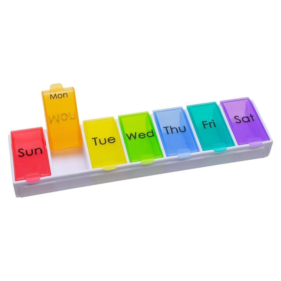 Organizador de Pastillas Ezy Dose 7 Días Arcoíris Libre BPA