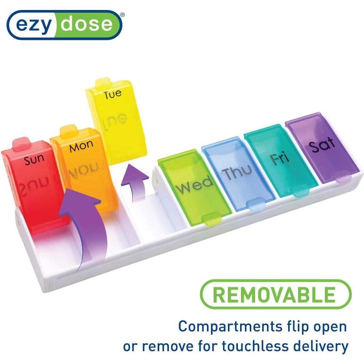 Organizador de Pastillas Ezy Dose 7 Días Arcoíris Libre BPA