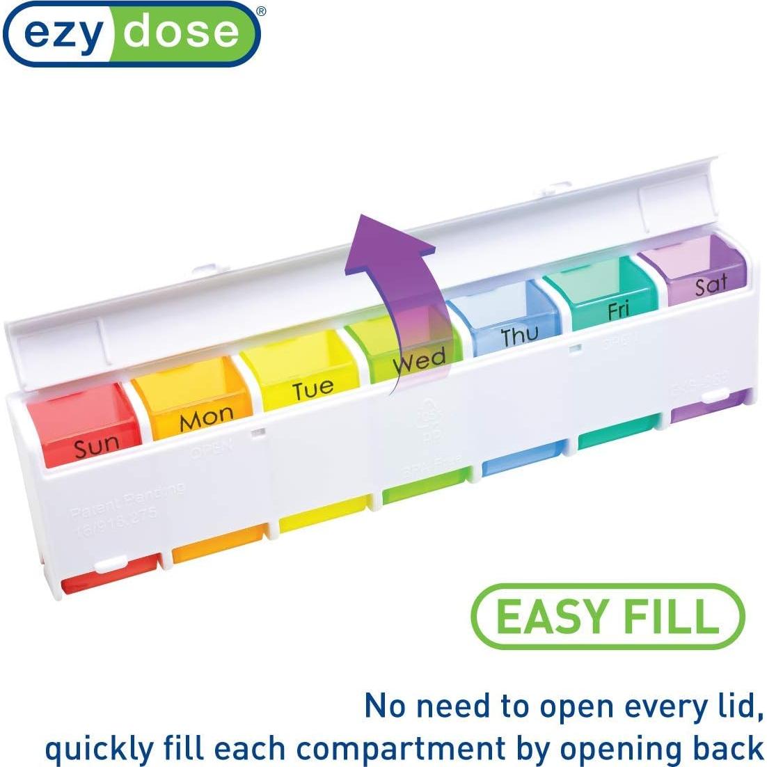 Organizador de Pastillas Ezy Dose 7 Días Arcoíris Libre BPA