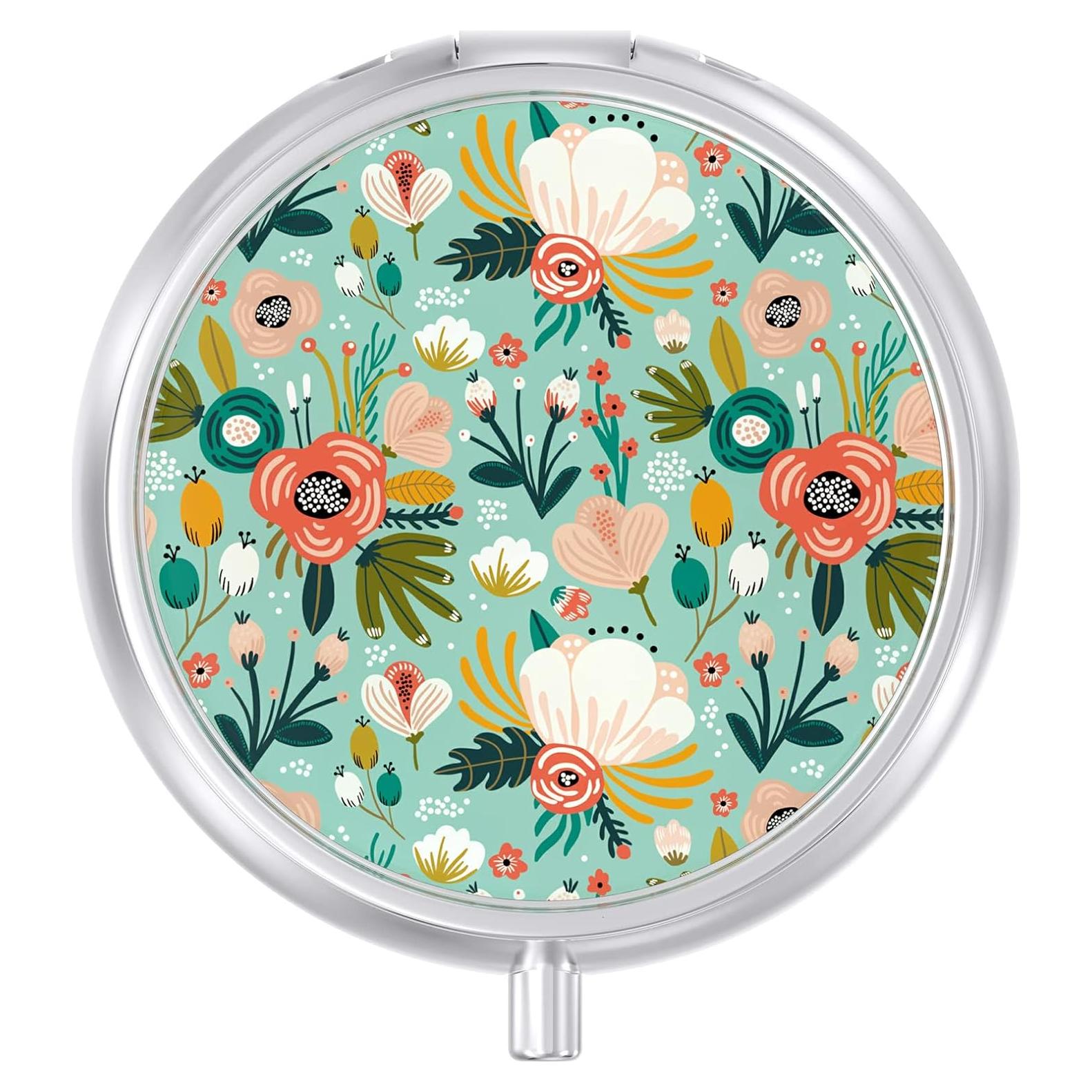 Caja de Pastillas Portátil Aiawoxc - Organizador de Medicamentos Verde