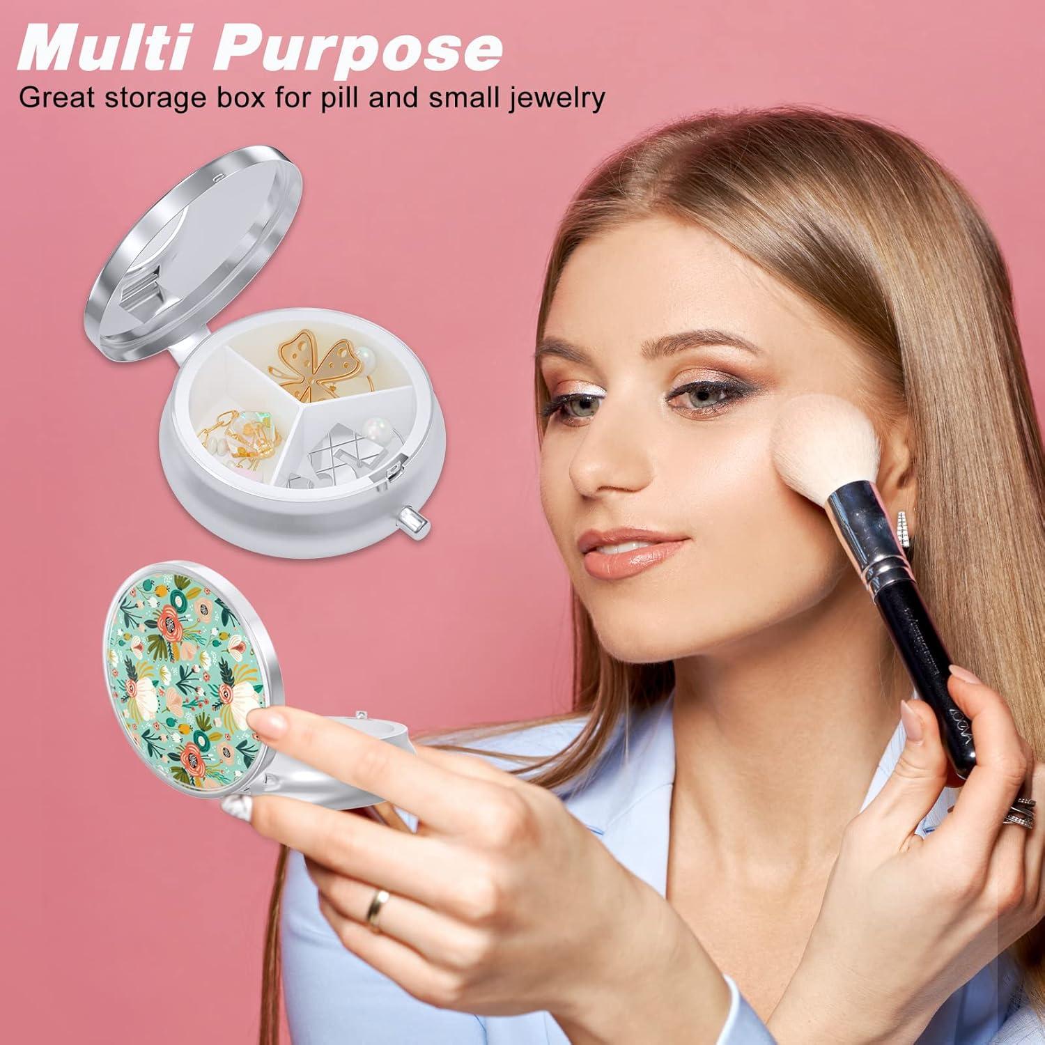 Caja de Pastillas Portátil Aiawoxc - Organizador de Medicamentos Verde