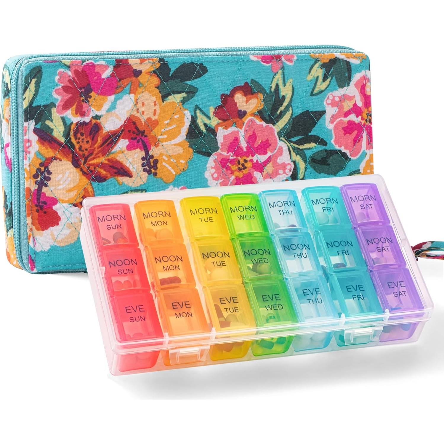 Organizador Semanal de Pastillas Zumd - 21 Compartimentos