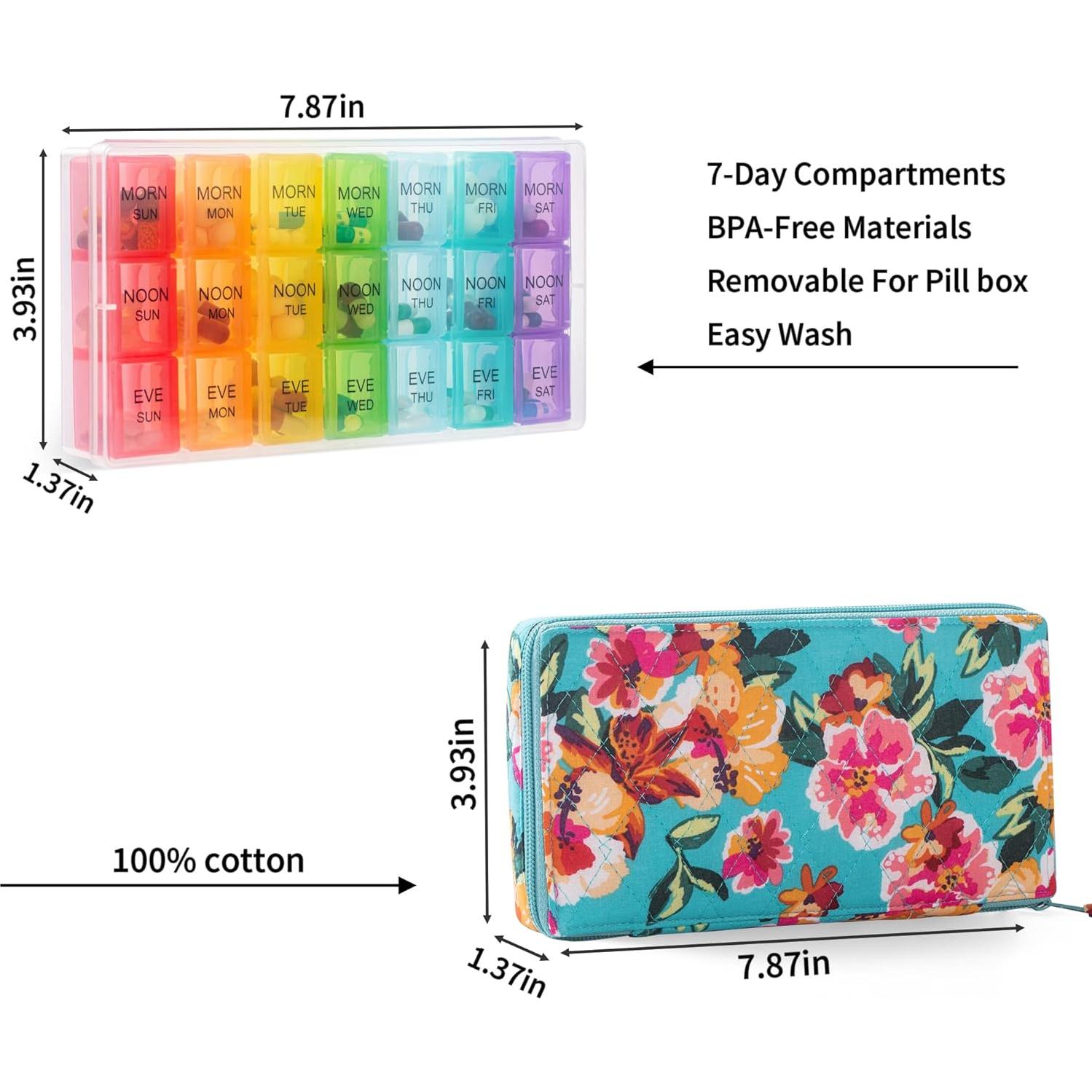 Organizador Semanal de Pastillas Zumd - 21 Compartimentos