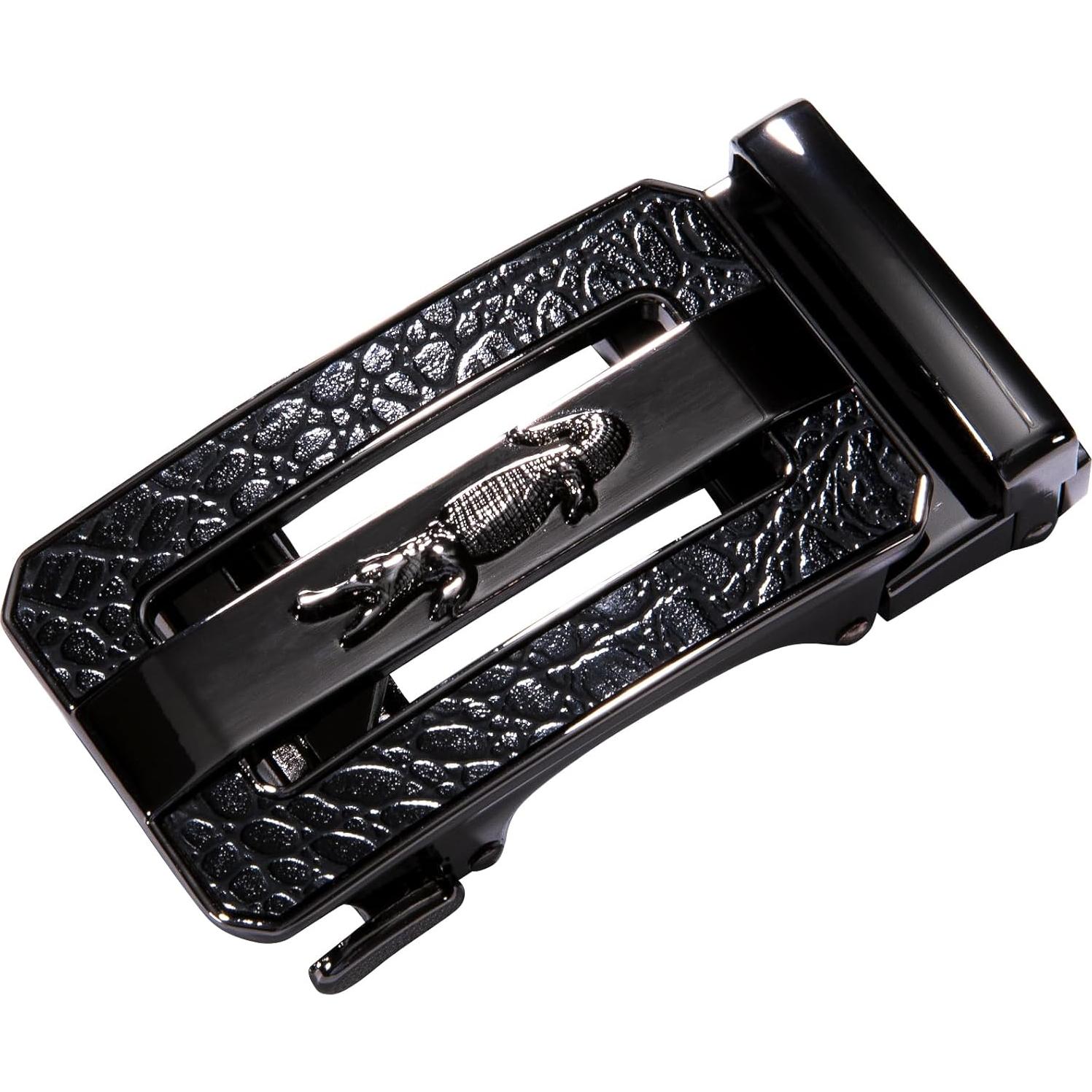 Cinturón de Ratchet Barry.Wang Cuero Genuino Ajustable