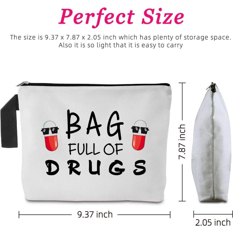 Bolsa Cosmética de Viaje Yishuliwu para Mujeres 24.1x19.1cm