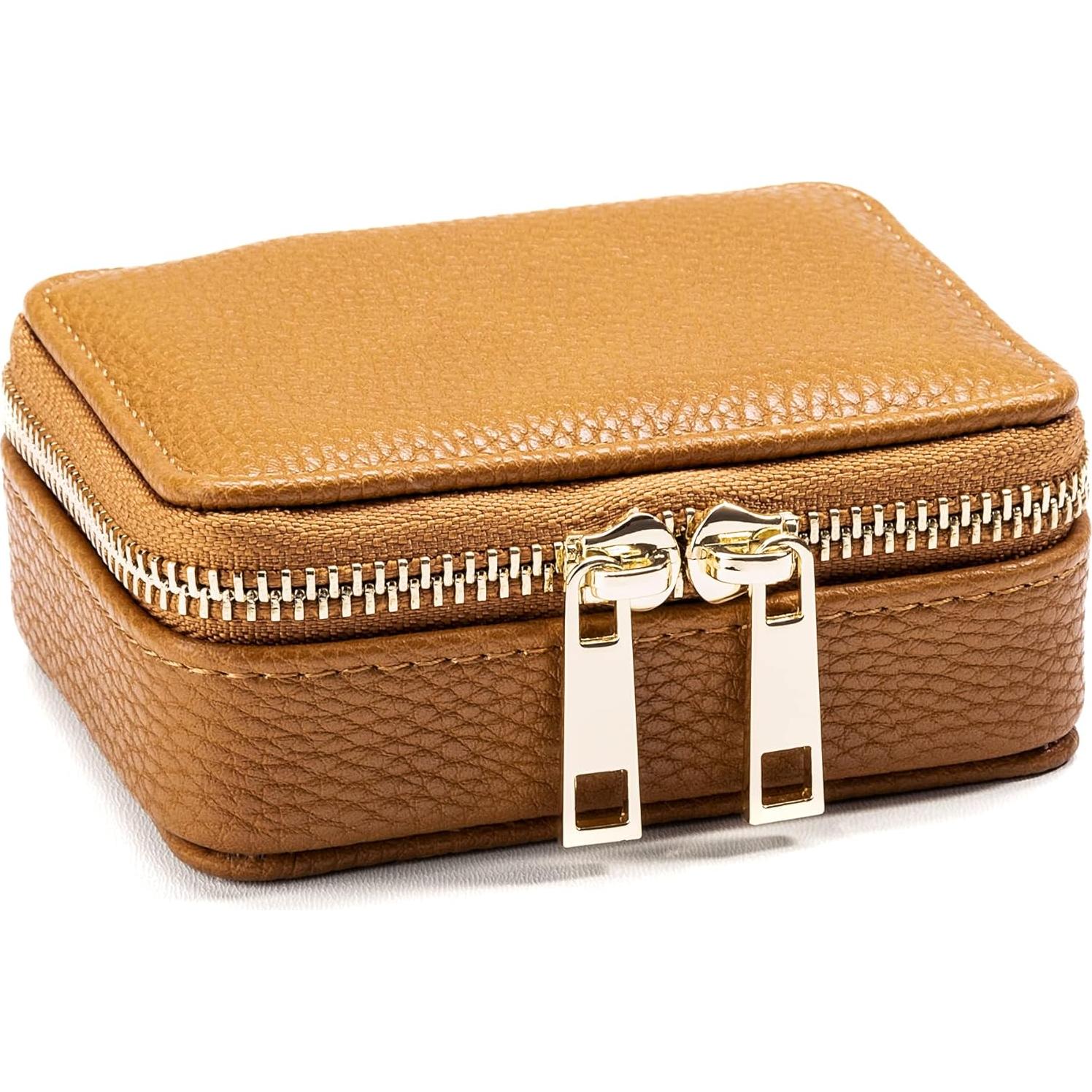 Organizador Semanal de Pastillas Four Corners Co - Cuero Vegano Marrón