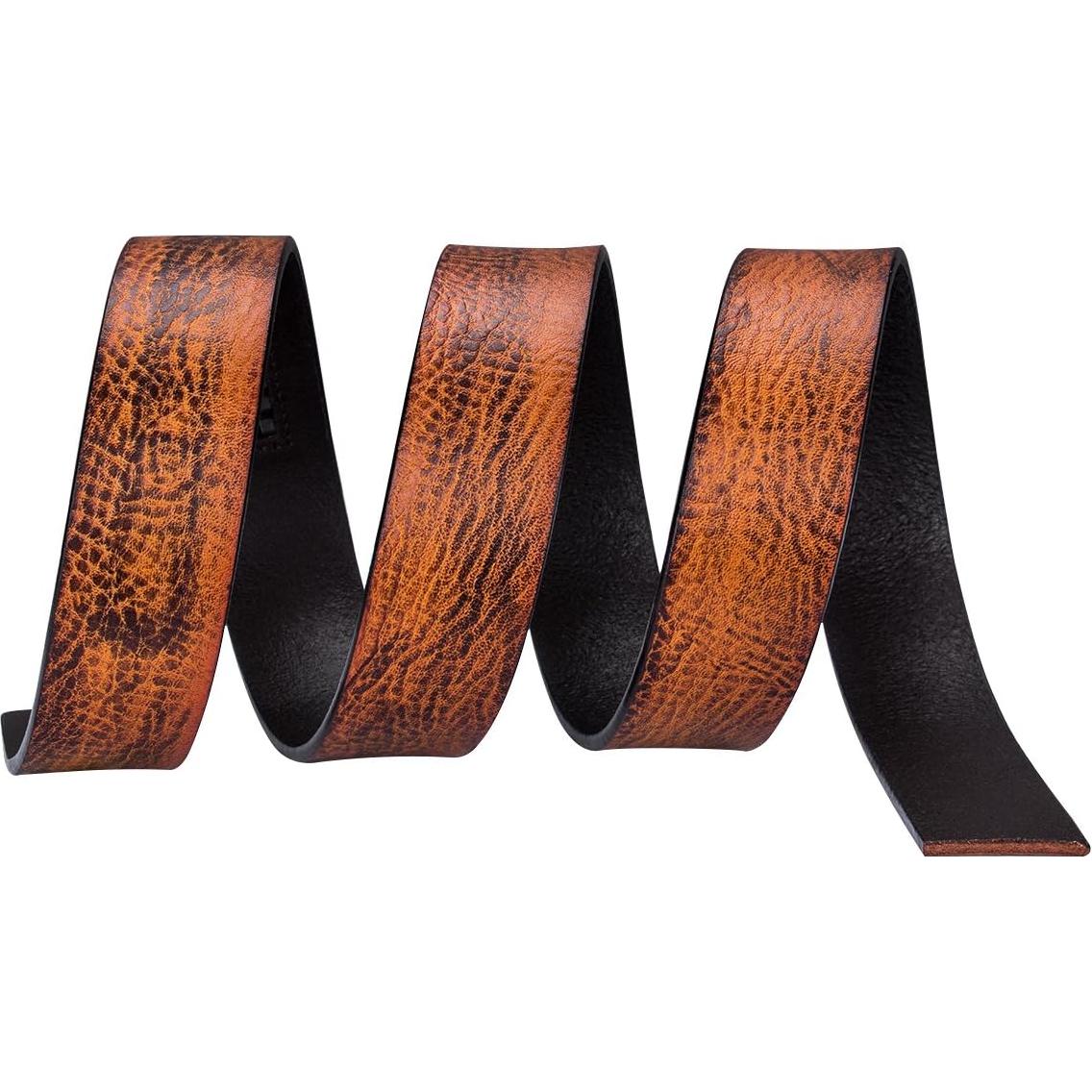 Cinturón de Ratchet Barry.Wang Cuero Genuino Negro 2.86cm