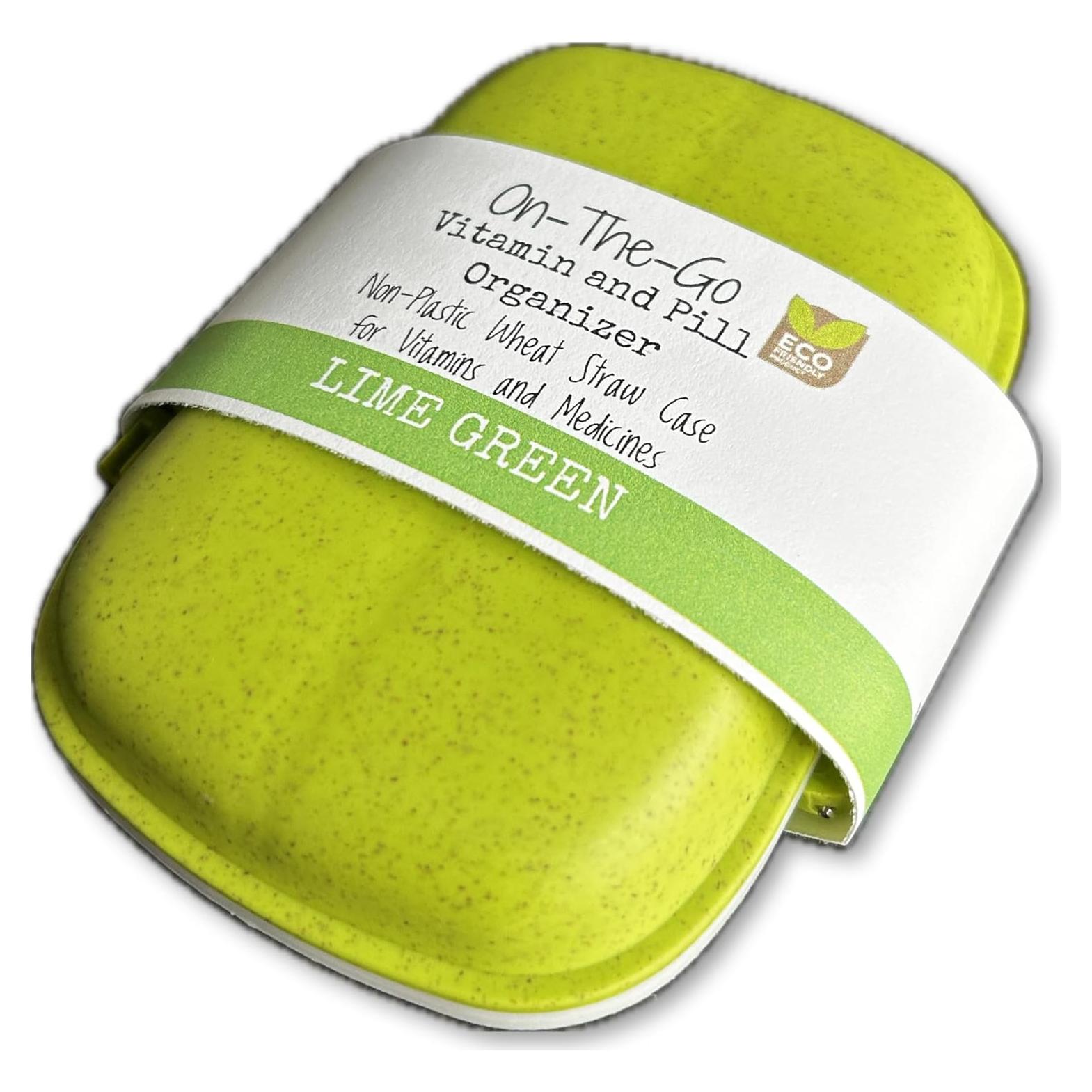 Organizador de Pastillas Biodegradable Esta Chica Hippie Verde