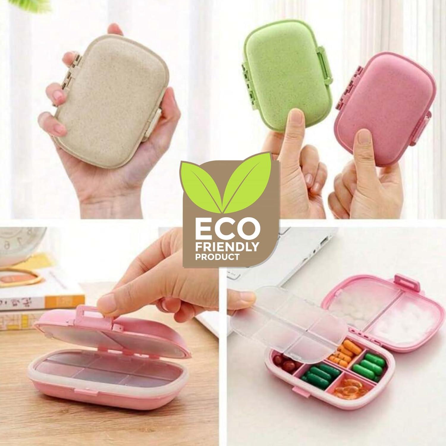 Organizador de Pastillas Biodegradable Esta Chica Hippie Verde