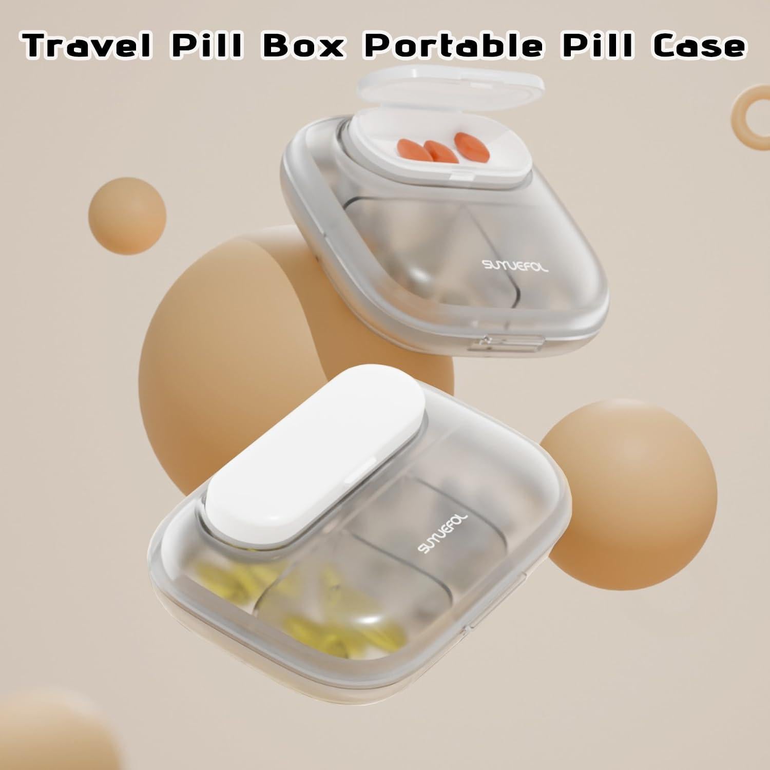 Organizador de Pastillas MURRI&MURRDI 6 Compartimentos Portátil