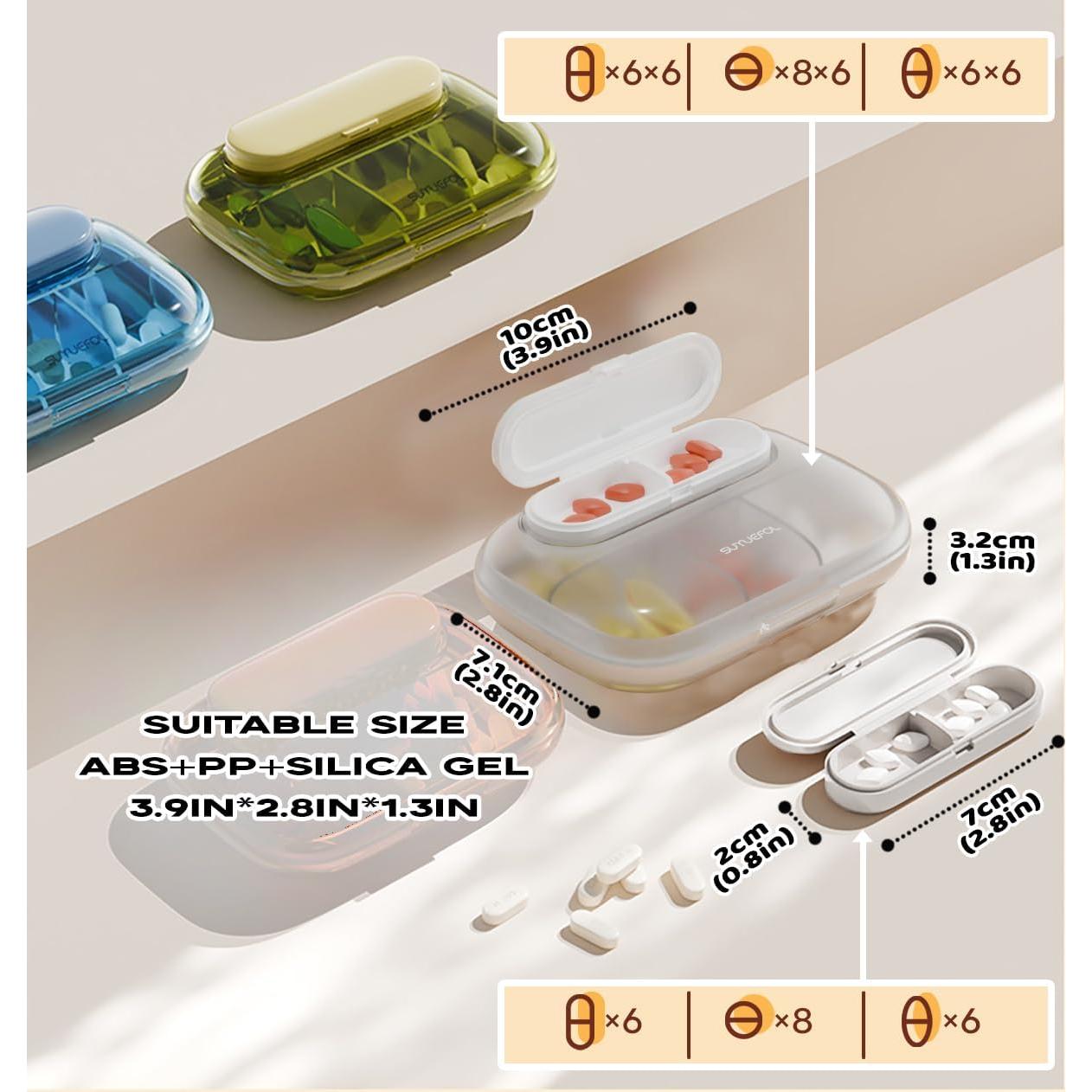 Organizador de Pastillas MURRI&MURRDI 6 Compartimentos Portátil